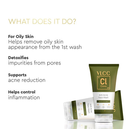 VLCC Clinic Anti Acne Face Wash - Distacart