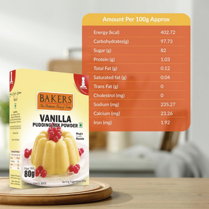 BAKERS Instant Pudding Mix - Vanilla Flavor - Dista
