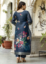 Thumbnail for Vegaa Fashion Grey Viscose Silk Beads Work Desginer Suit