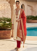 Vegaa Fashion Cream Embroidered salwar suit - Dista