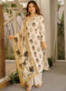 Vegaa Fashion Cream Printed Cotton Salwar Suit - Dista