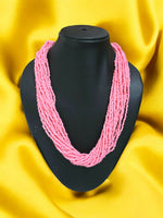 Thumbnail for Inhanns Handmade Beaded Multilayer Necklace, 20 Layers - Light Pink - Distacart