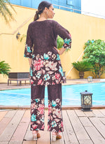 Thumbnail for Prazu Fashion Coffee Pure Cotton Stylish Prints Co-Ords Set