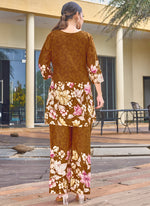 Thumbnail for Prazu Fashion Mustard Pure Cotton Stylish Prints Co-Ords Set