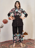 Thumbnail for Prazu Fashion Wine Pure Cotton Stylish Prints Co-Ords Set