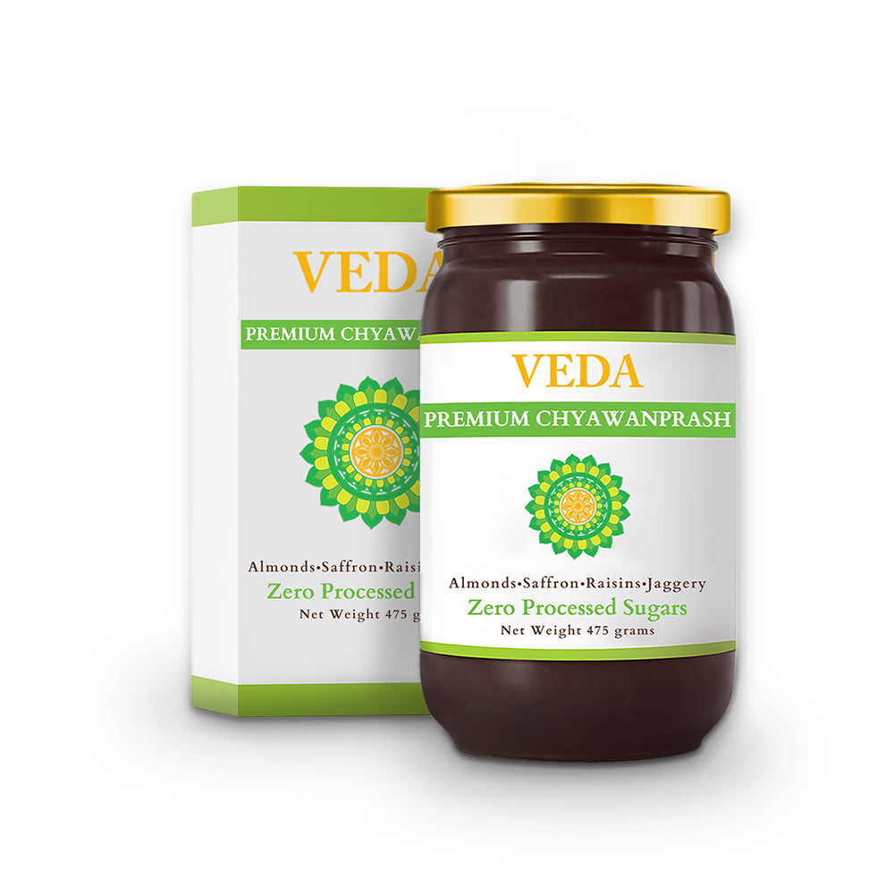 Veda Premium Chyawanprash (Sugar Free) - All Season Jaggery Chyawanprash with Almonds & Saffron, Pure & Fresh - Distacart