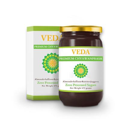 Veda Premium Chyawanprash (Sugar Free) - All Season Jaggery Chyawanprash with Almonds & Saffron, Pure & Fresh - Distacart