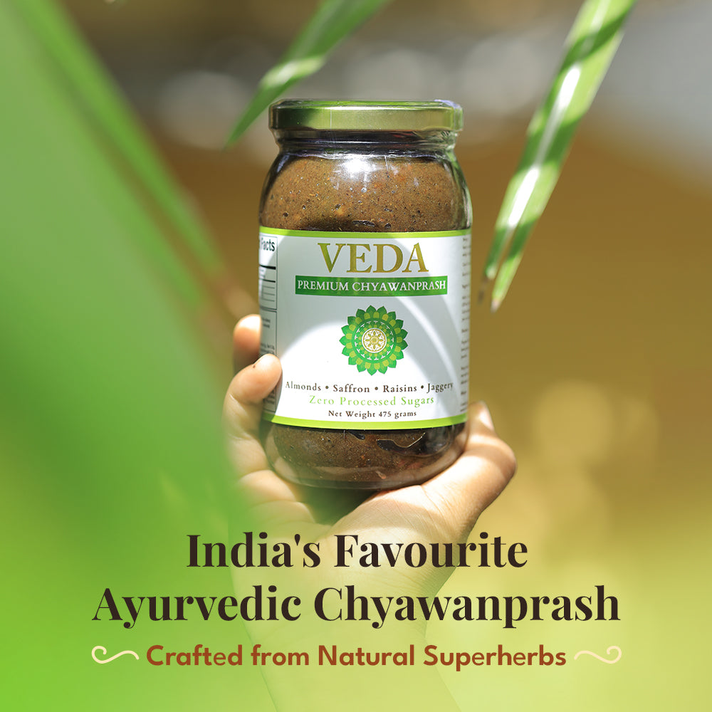 Veda Premium Chyawanprash (Sugar Free) - All Season Jaggery Chyawanprash with Almonds & Saffron, Pure & Fresh - Distacart