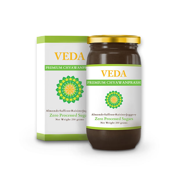 Veda Premium Chyawanprash (Sugar Free) - All Season Jaggery Chyawanprash with Almonds & Saffron, Pure & Fresh - Distacart