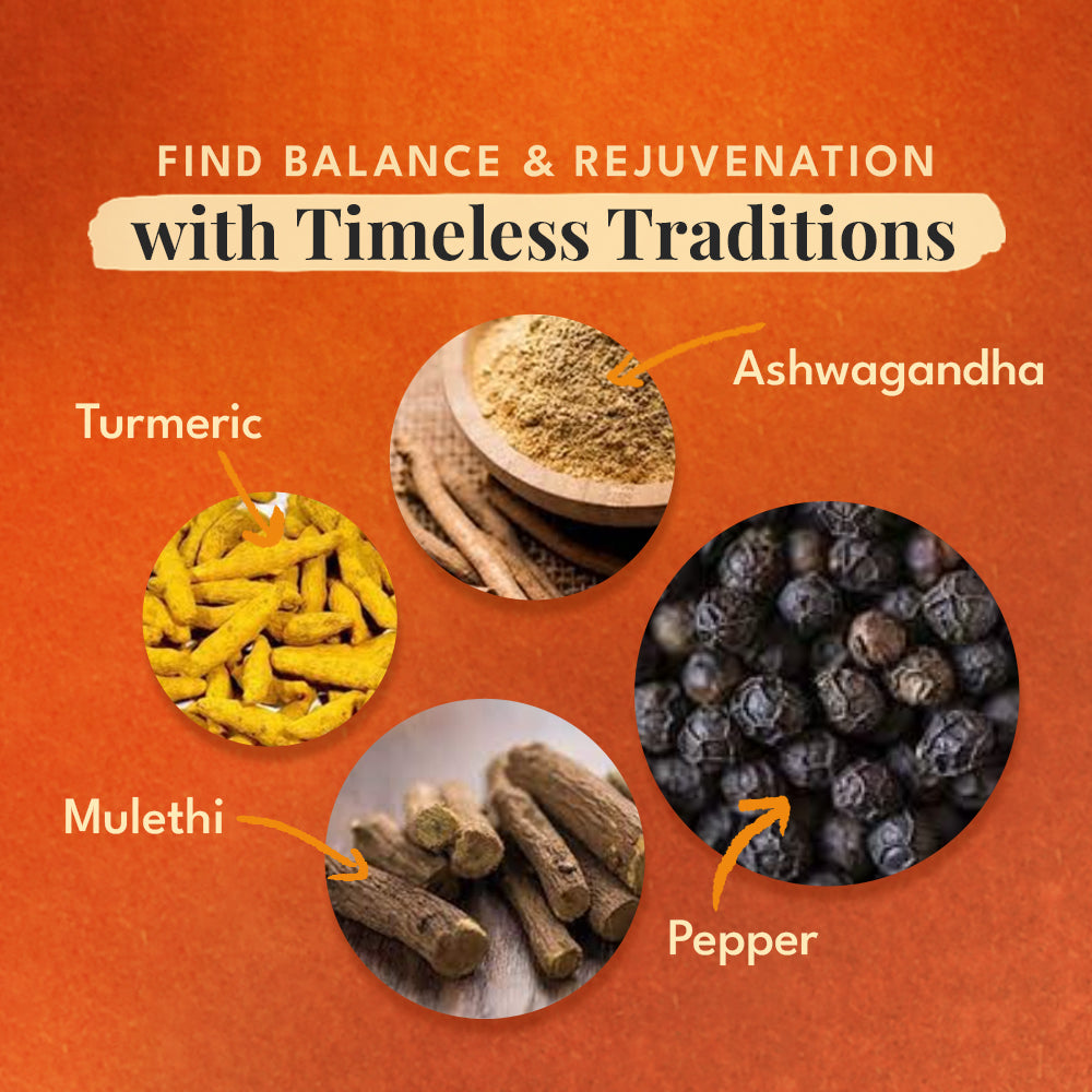 Veda Wellness Kadha - Diabetics Friendly, Fortified with Himalayan Superherbs For Cough & Cold - Distacart