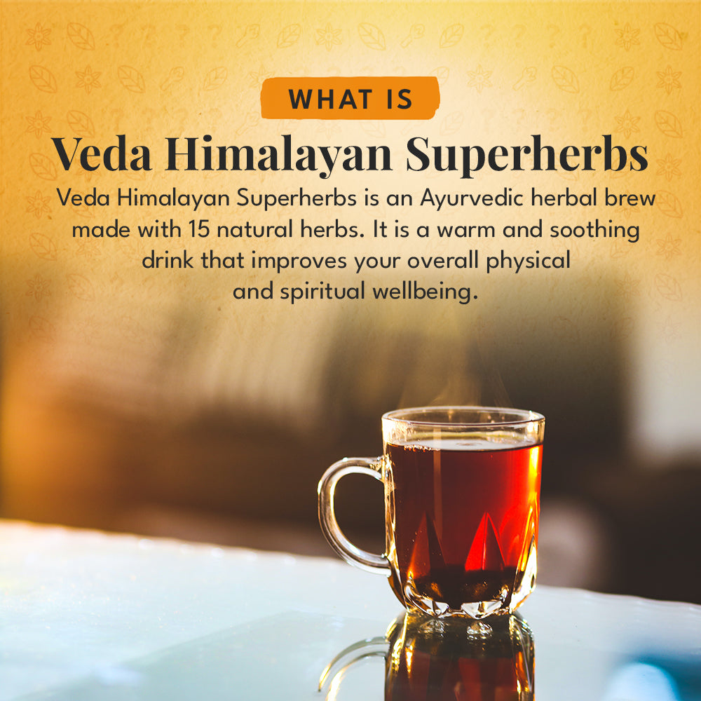 Veda Wellness Kadha - Diabetics Friendly, Fortified with Himalayan Superherbs For Cough & Cold - Distacart