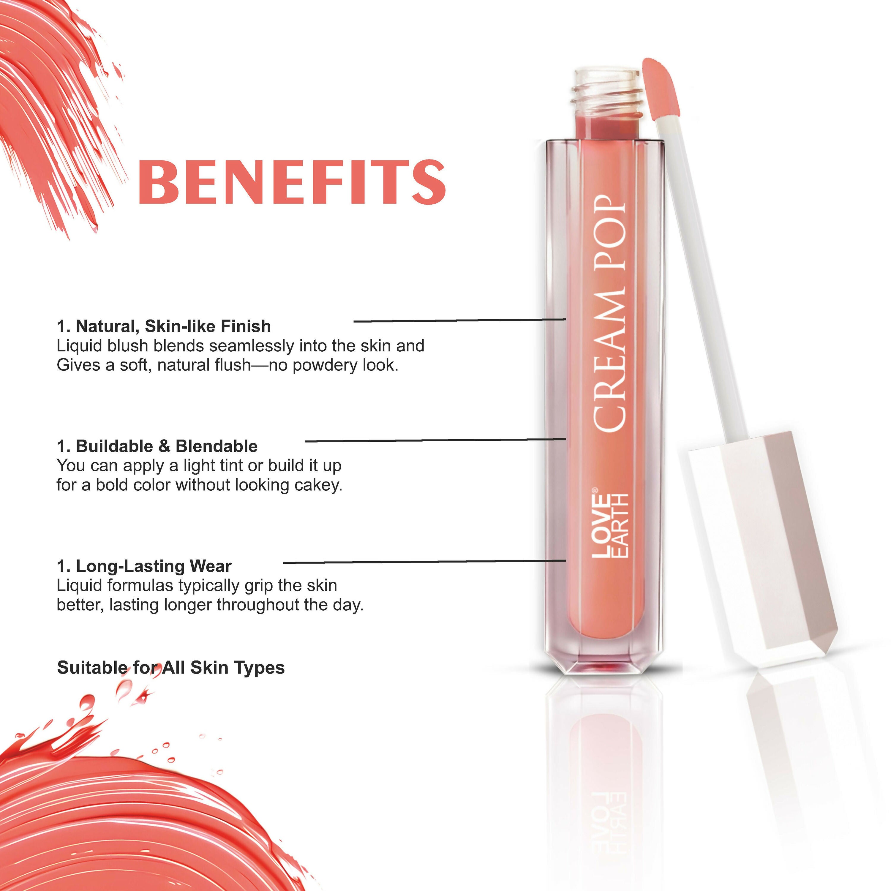 Love Earth Cream Pop Blush - Zinnia