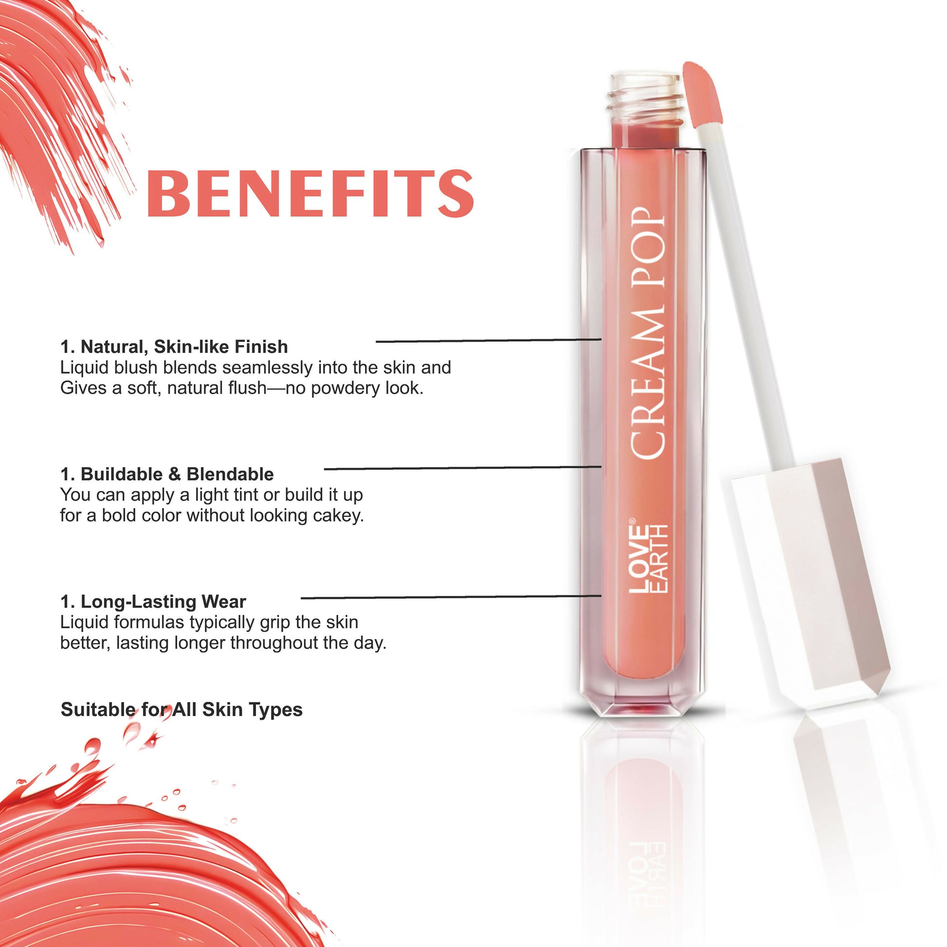 Love Earth Cream Pop Blush - Zinnia - Distacart
