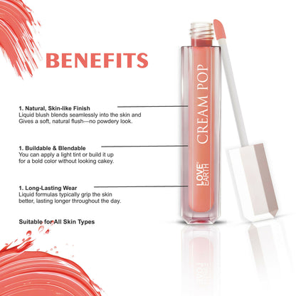 Love Earth Cream Pop Blush - Zinnia - Distacart