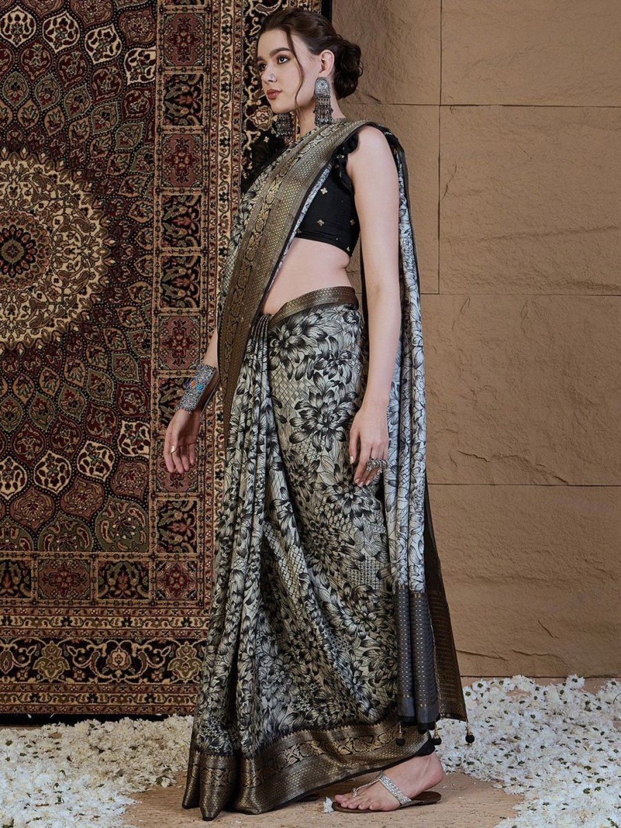 Anouk Ethnic Motifs Zari Silk Blend Sungudi Saree - Distacart