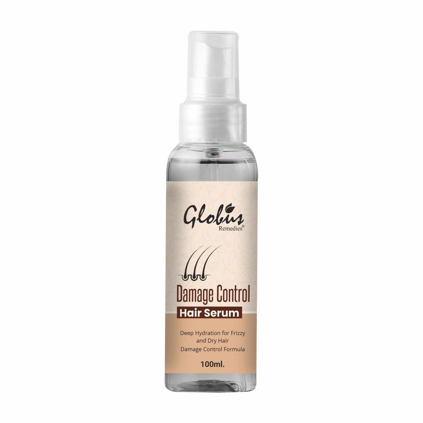 Globus Remedies Damage Control Hair Serum, For Frizzy Hair, Smoothens Rough Ends, Adds Instant Shine,100ml - Distacart