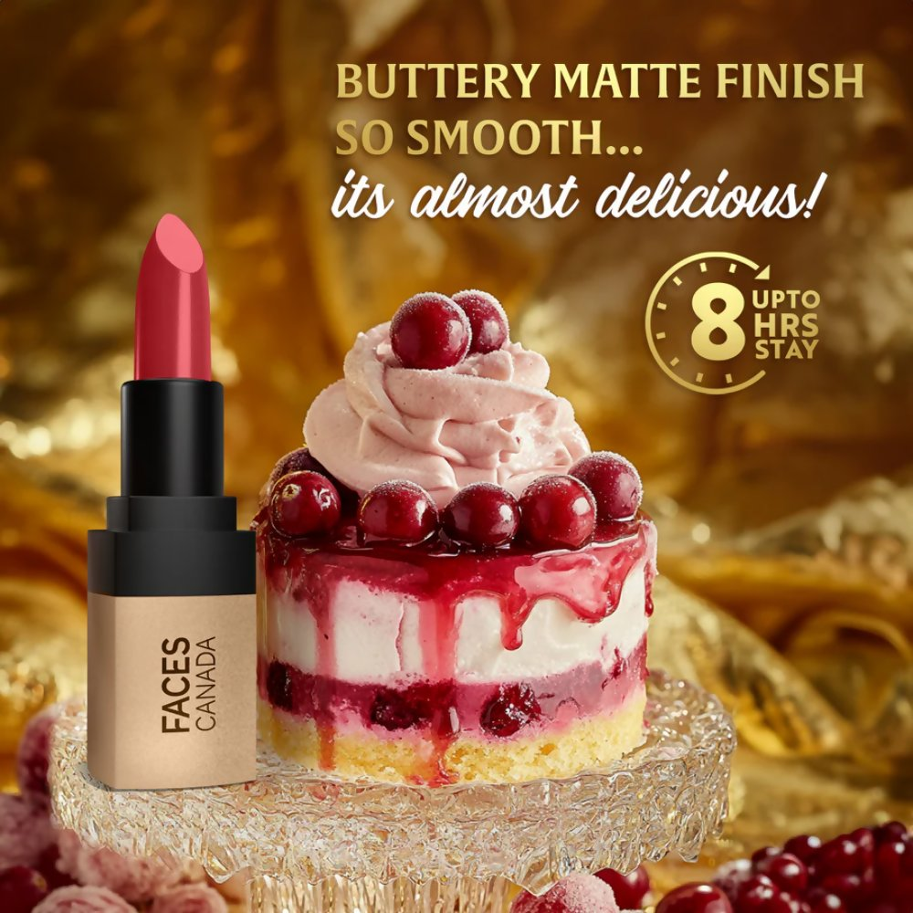 Faces Canada Comfy Matte Velvet Touch Lipstick - Cranberry Compote 13 - Distacart