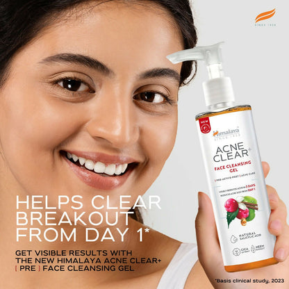 Himalaya Herbals Acne Clear+ Face Cleansing Gel - Distacart