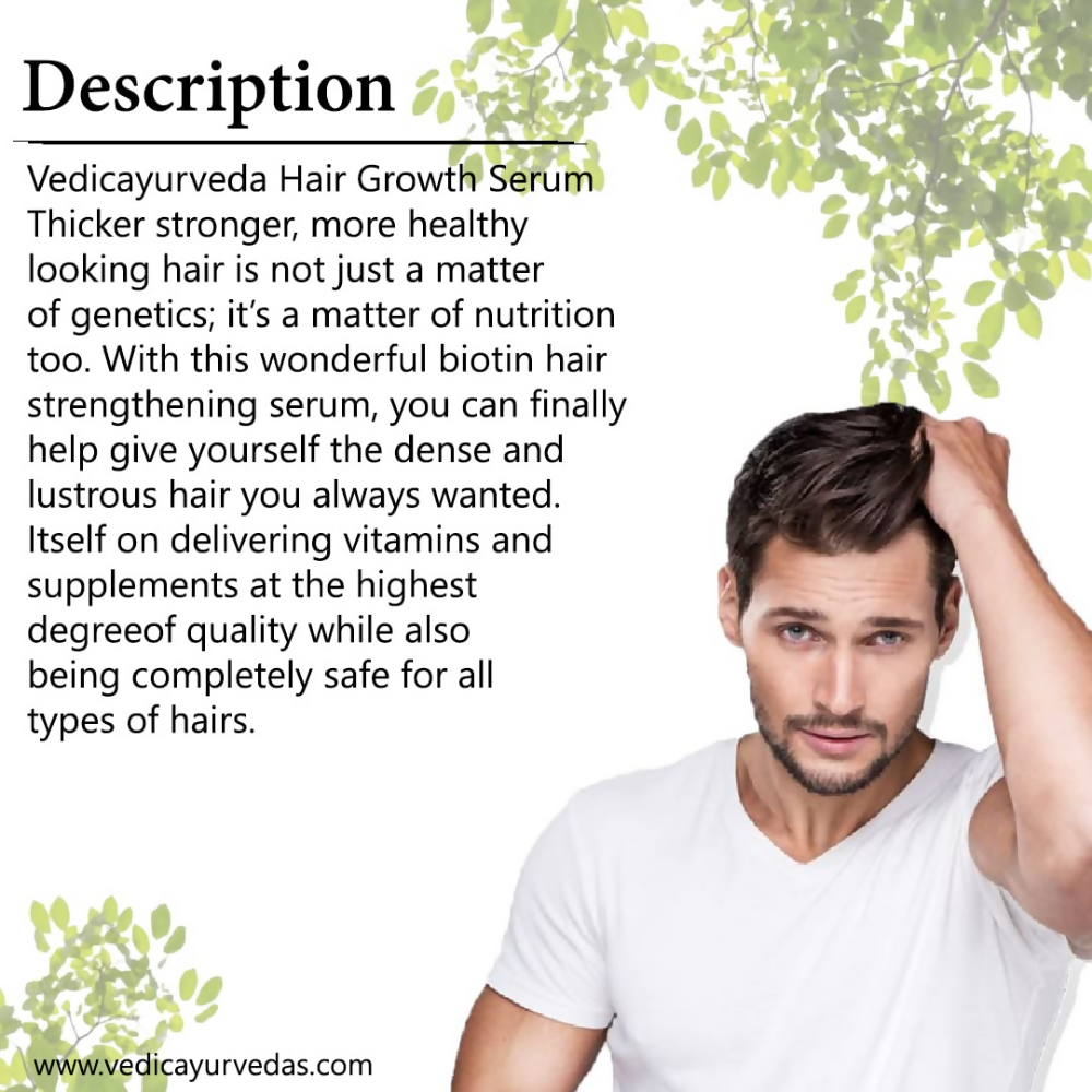 VedicAyurveda Hair Restore+ Serum Hair Growth Serum - Dista