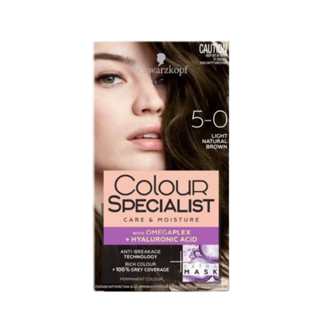 Schwarzkopf Colour Specialist Permanent Hair Colour - 5.0 Light Natural Brown - Distacart