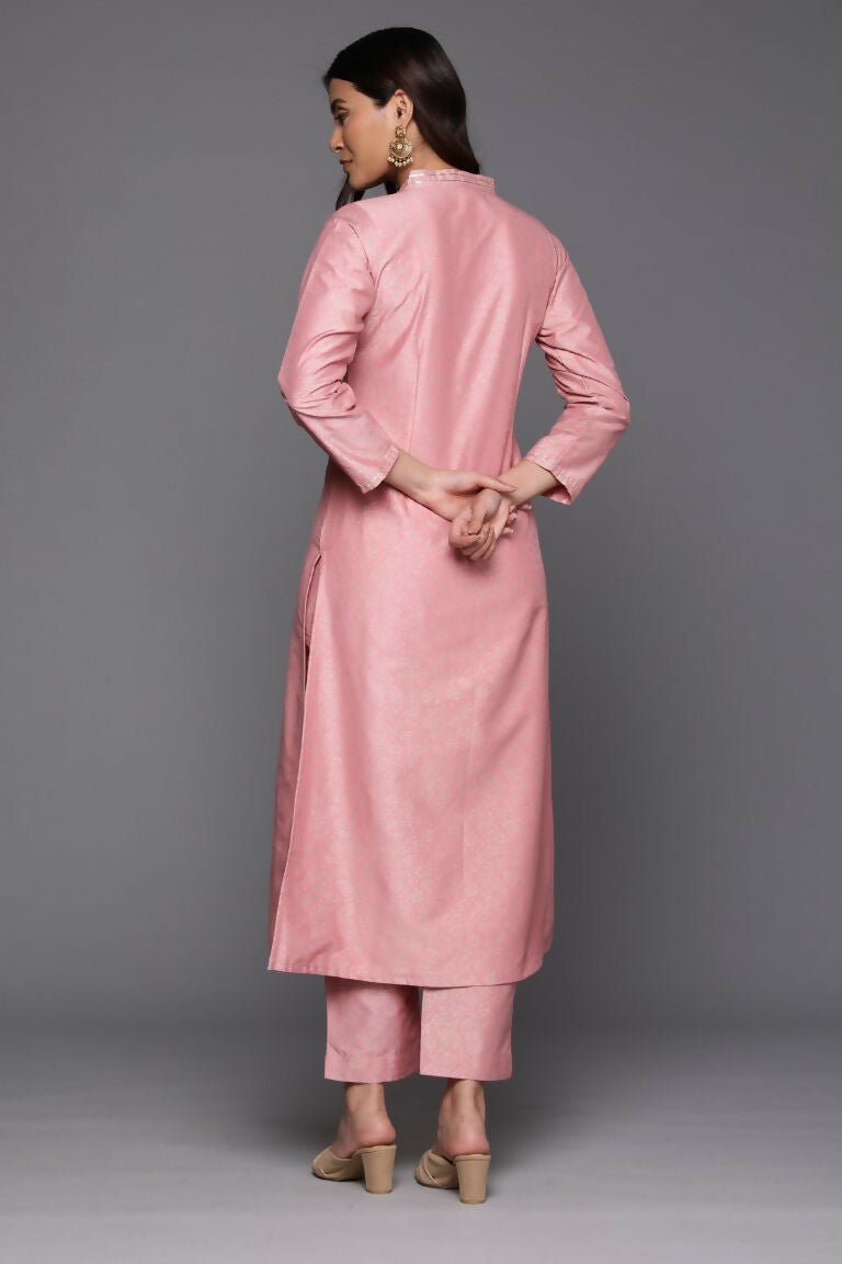 Ahalyaa Women's Traditional wear Kurta Set - Pink - Distacart
