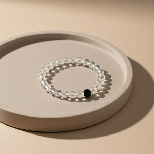 NVR Unisex White Crystal Evil Eye Bracelet - Distacart