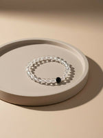 Thumbnail for NVR Unisex White Crystal Evil Eye Bracelet - Distacart
