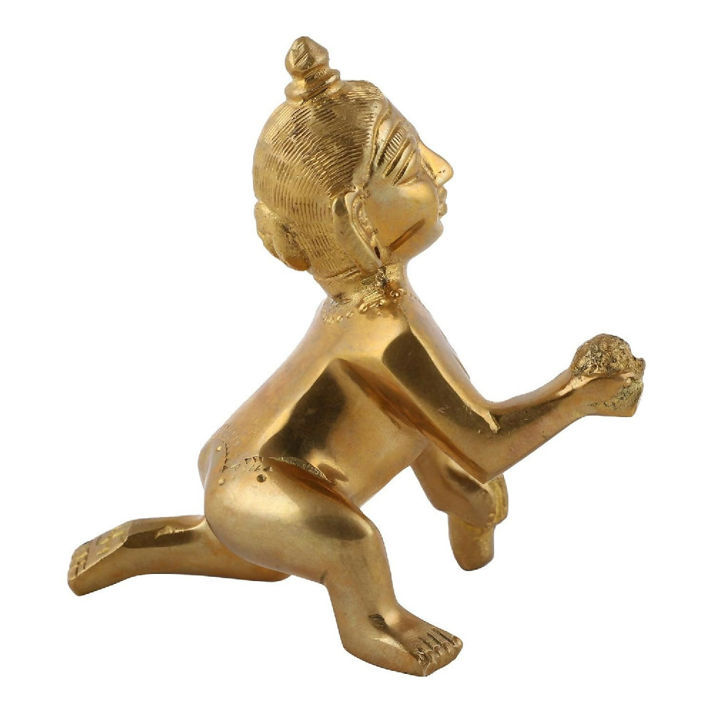 UAPAN Brass Laddu Gopal Idol - 8 cm - Dista