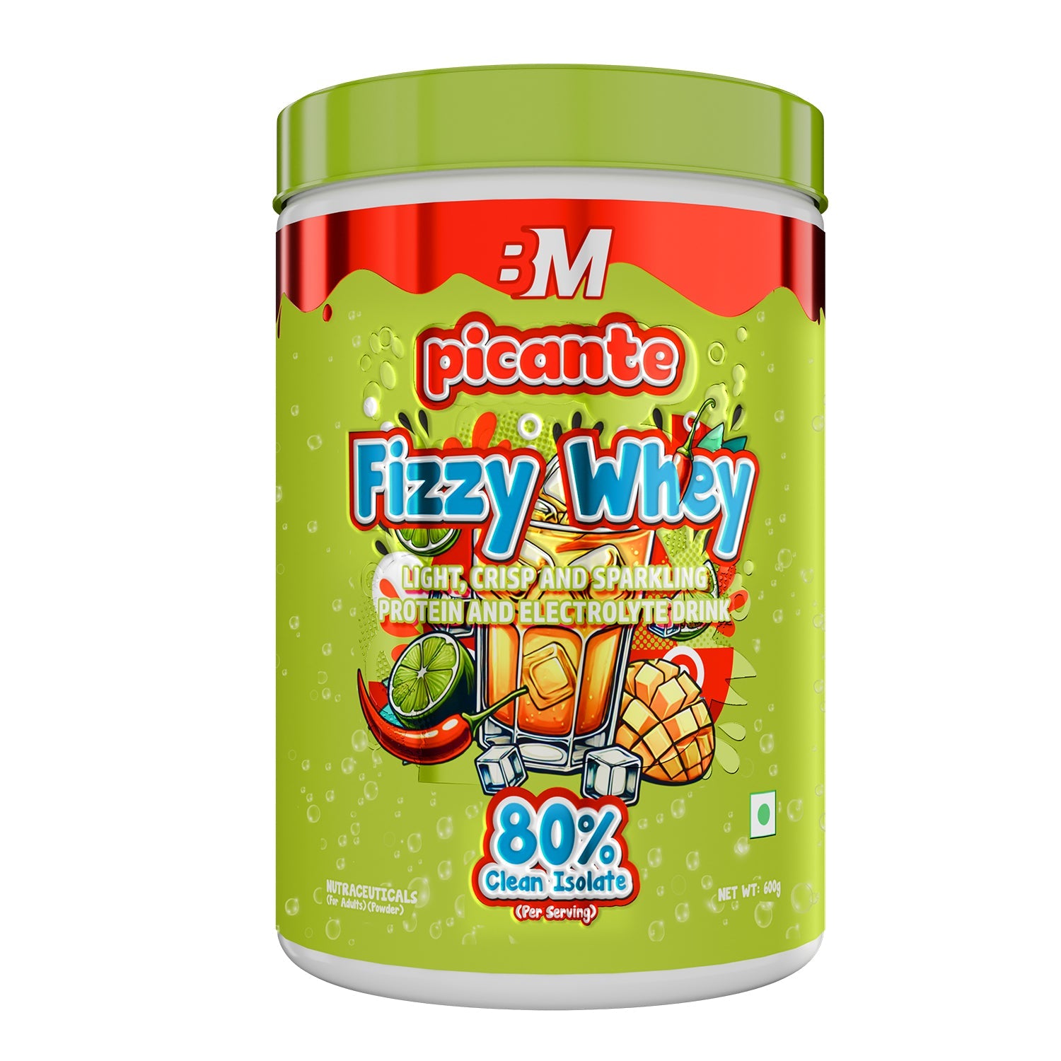 Big Muscles Nutrition Fizzy Whey & Shaker Combo - Distacart