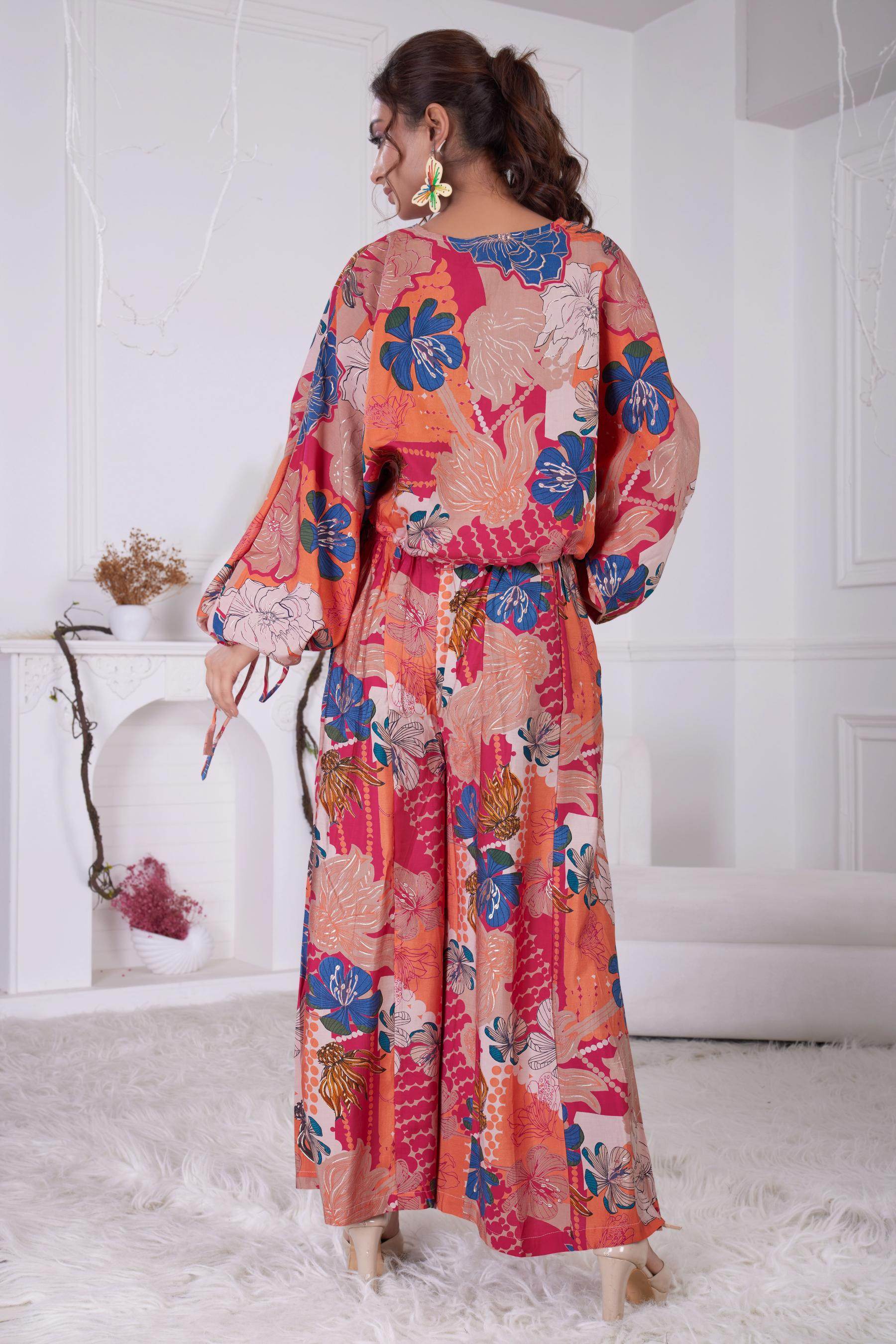 BulBul Anushree Chanderi Pink Co-Ord Set