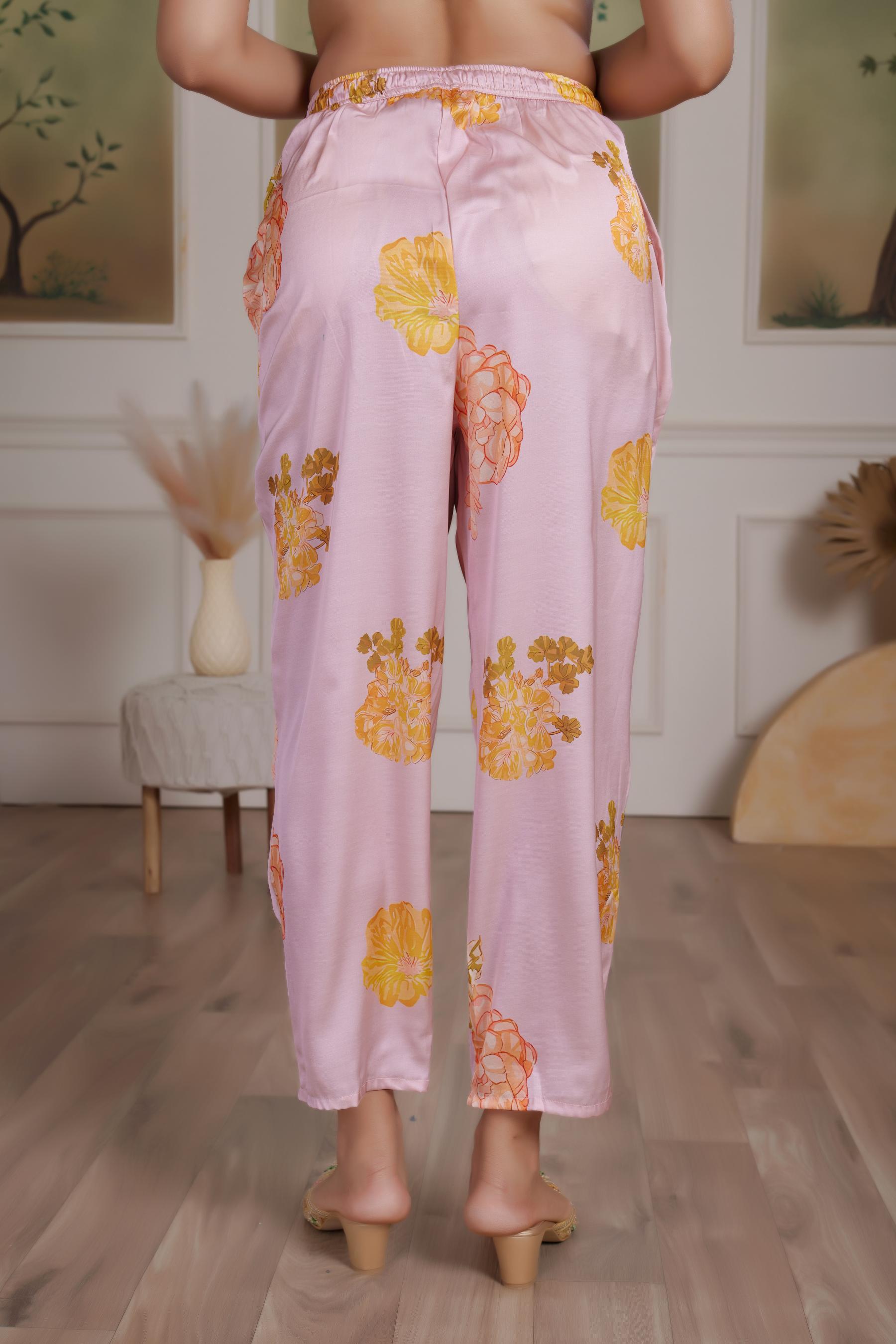 BulBul Malaika Silk Pink Kurta Set with Dupatta