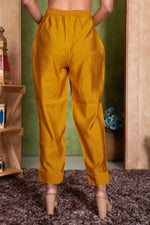 Thumbnail for BulBul Preet Mustard Chanderi Kurta Set with Dupatta