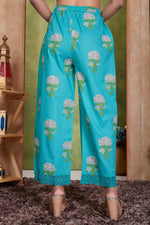 Thumbnail for BulBul Karishma Cotton Green Kurta Set with Dupatta