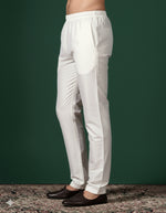 Thumbnail for Zavaya Cream Plain Cotton Pyjama - Dista