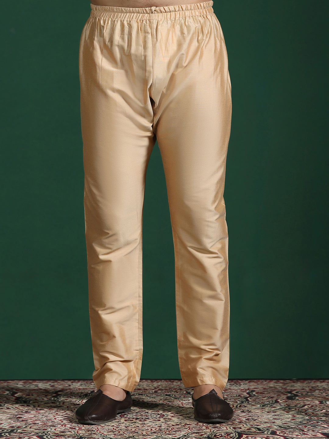 Zavaya Beige Plain Cotton Pyjama - Dista