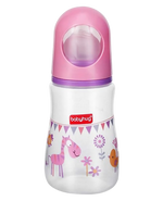 Thumbnail for Babyhug Bubble Anti-Colic Sterilizable Feeding Bottle Pink - Distacart
