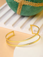 Thumbnail for NVR Women Gold-Plated Western Cuff Bracelet - Distacart