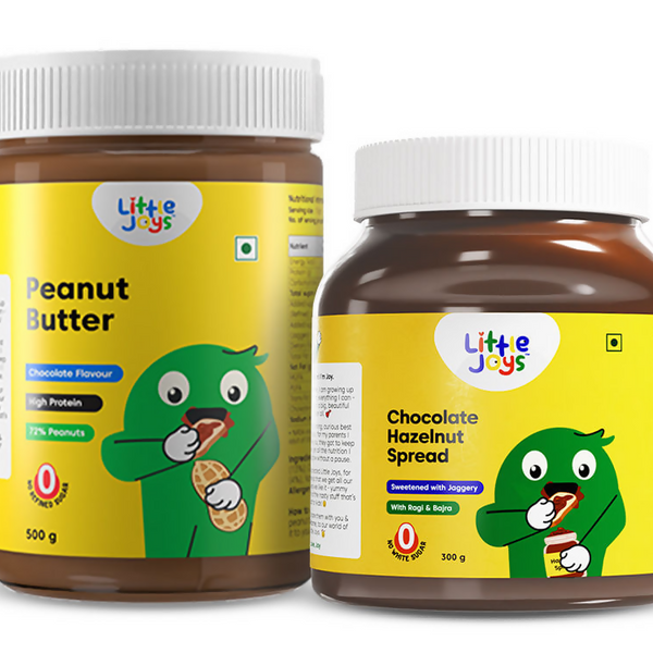 Little Joys Peanut Butter + Chocolate Hazelnut Spread Combo