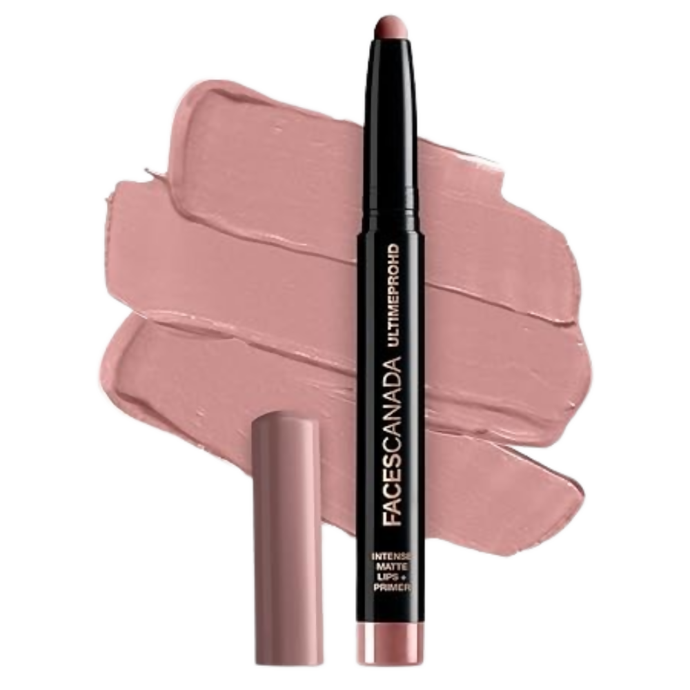 Faces Canada Ultime Pro HD Intense Matte Lipstick + Primer - Hazel (Brown) - Distacart