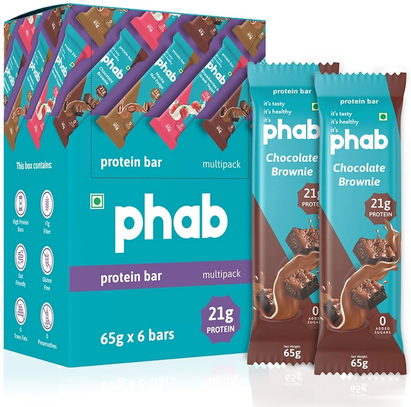Phab Protein Bars With Protein Chocolate Brownie - Dista