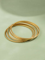 Thumbnail for NVR Women Set of 4 Gold Plated Handcrafted Bangle - Distacart