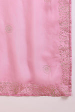 Thumbnail for Ahika Lavender Silk Blend Straight Kurta Pant With Dupatta