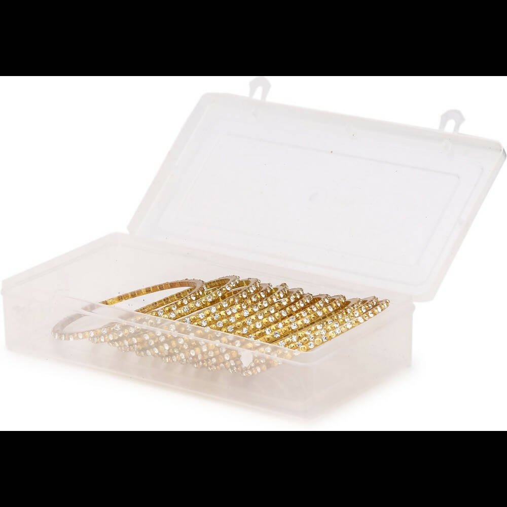 Afast Bridal Wedding & Party Fashionable Colorful Glass Bangle/Kada Set, Pack Of 12 - Distacart