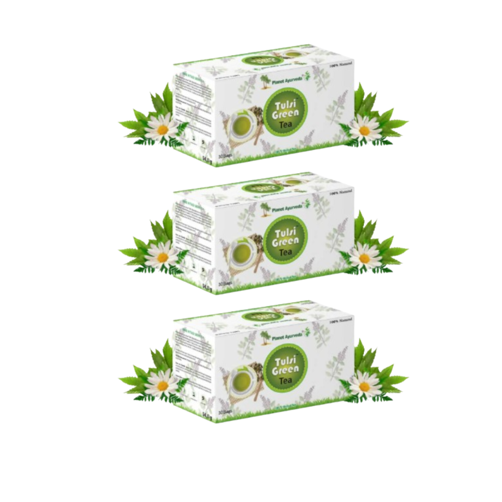 Planet Ayurveda Tulsi Green Tea - Distacart