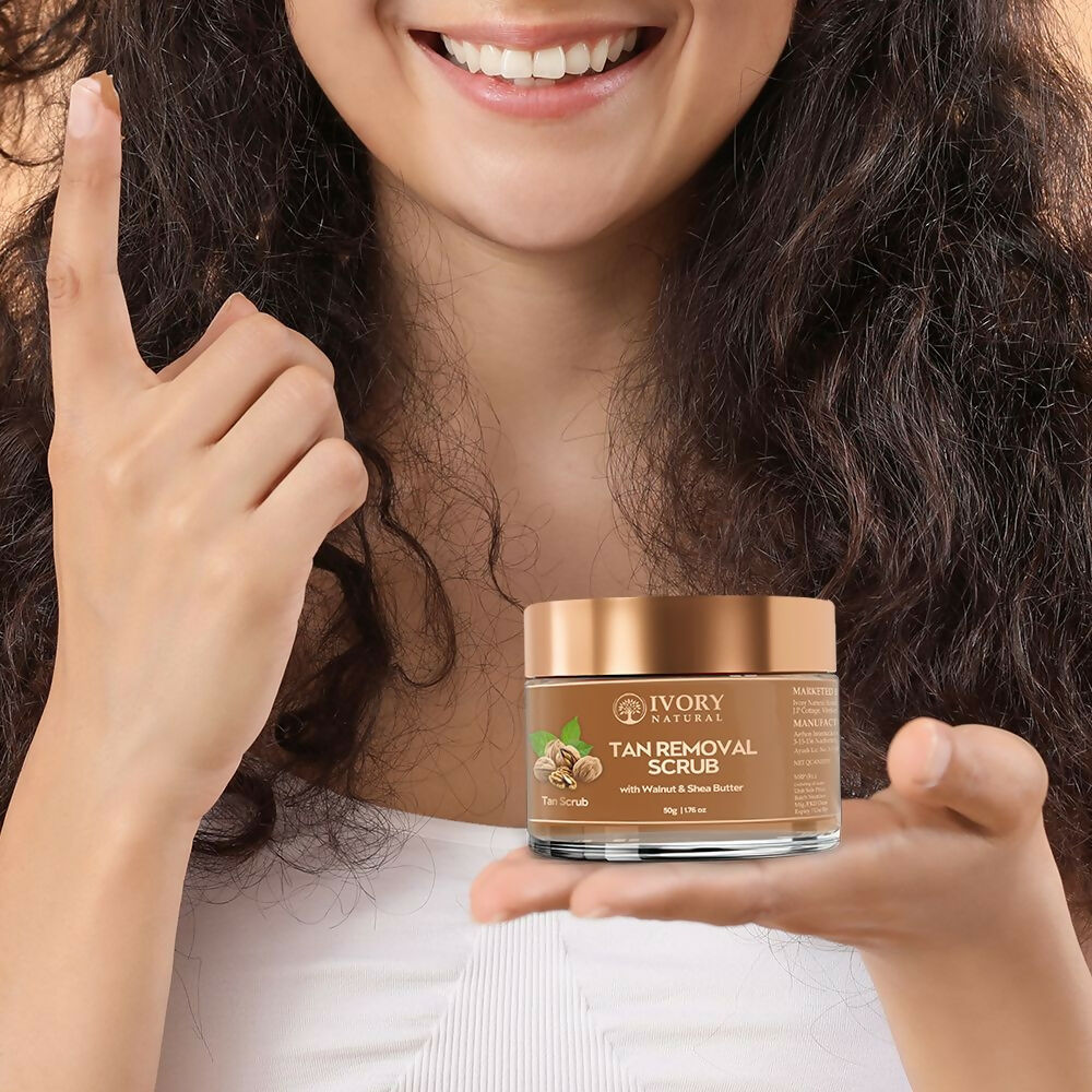 Ivory Natural Tan Scrub , Reduce Tan, Restores Radiant Skin Glow - Distacart