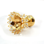 Thumbnail for CraftVatika Brass Crystal Kerala Diya Stand