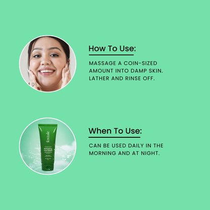 Foxtale Refreshing Face Wash For Deep Cleansing with Niacinamide - Hydrates & Brightens Skin - Distacart