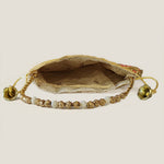 Thumbnail for JS Fashion Embroidered Handcrafted Wedding Potli Bag with Beads - Dista