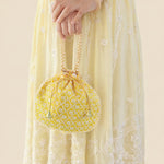Thumbnail for JS Fashion Embroidered Handcrafted Wedding Potli Bag with Beads - Dista