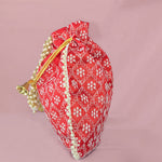 Thumbnail for JS Fashion Embroidered Handcrafted Wedding Potli Bag with Beads